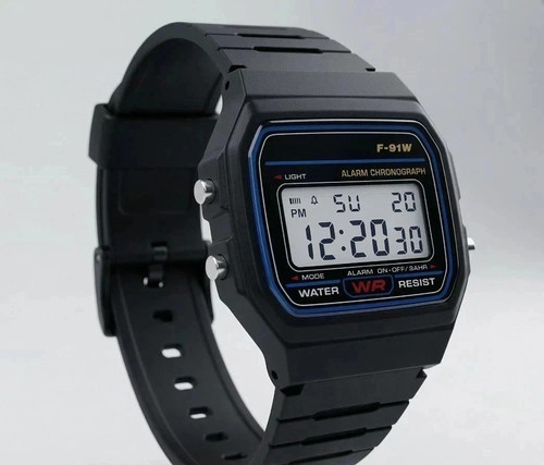 F91w classic digital watch - f91w,