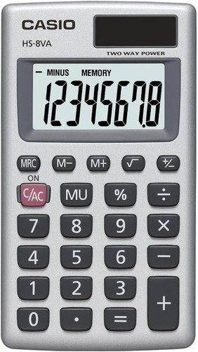Casio 8va solar - casio, powered